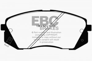 (image for) EBC 15+ Hyundai Sonata 1.6 Turbo (Elec Park Brake) Yellowstuff Front Brake Pads