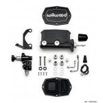 (image for) Wilwood Compact Tandem M/C - 7/8in Bore w/RH Bracket and Valve (Pushrod) - Black