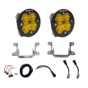 (image for) Baja Designs 19-25 Ram 2500/3500 Squadron Sport 2.0 Fog Pocket Kit (Wide Cornering) - Baja Amber