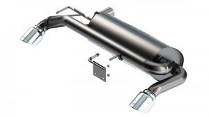(image for) Borla 21-22 Ford Bronco 2.7L V6 4WD ATAK Axle Back Exhaust w/ Bright Chrome Tips