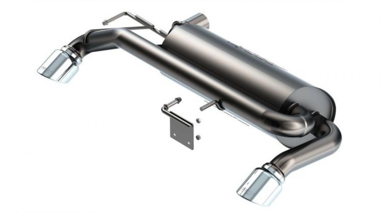 (image for) Borla 21-22 Ford Bronco 2.7L V6 4WD ATAK Axle Back Exhaust w/ Bright Chrome Tips