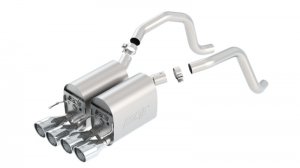 (image for) Borla 05-08 Corvette Coupe/Conv 6.0L/6.2L 8cyl 6spd RWD Touring SS Exhaust (rear section only)
