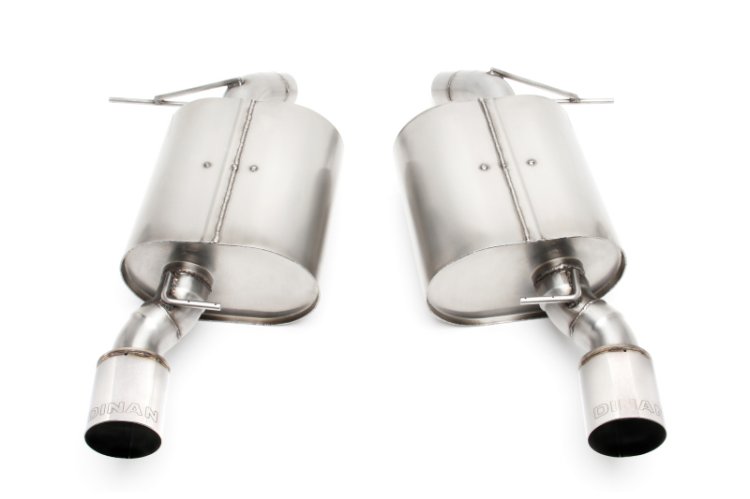 (image for) Dinan 07-11 BMW 335i/335xi (E90) Free Flow Axleback Exhaust System - Polished Tips