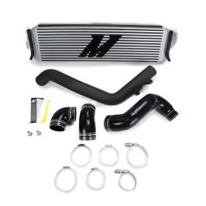 (image for) Mishimoto 2017+ Honda Civic Type R Performance Intercooler Kit - Silver Core Black Piping