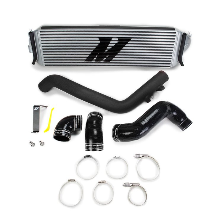 (image for) Mishimoto 2017+ Honda Civic Type R Performance Intercooler Kit - Silver Core Black Piping