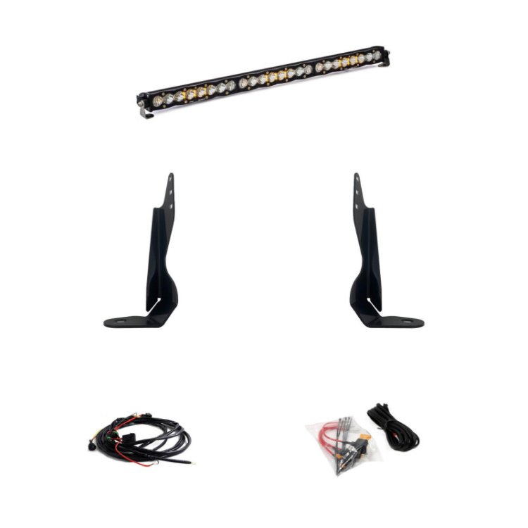 (image for) Baja Designs 2020+ GMC 2500/3500 30in Grille LED Light Bar Kit S8 Driving Combo