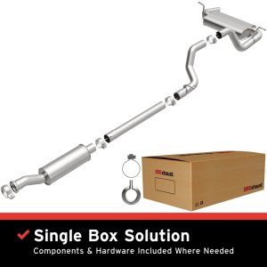 (image for) BRExhaust 18-25 Jeep Wrangler 2.0L Direct-Fit Replacement Exhaust Kit