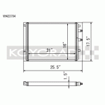 (image for) Koyo 15-20 BMW M3/M4 (F80/82/83) / 19-20 M2 Comp. (F87) Alum. High-Perf. Front Mount Heat Exchanger