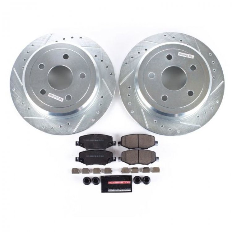 (image for) Power Stop 07-17 Jeep Wrangler Rear Z23 Evolution Sport Brake Kit
