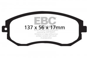 (image for) EBC 12+ Scion FR-S 2 Redstuff Front Brake Pads