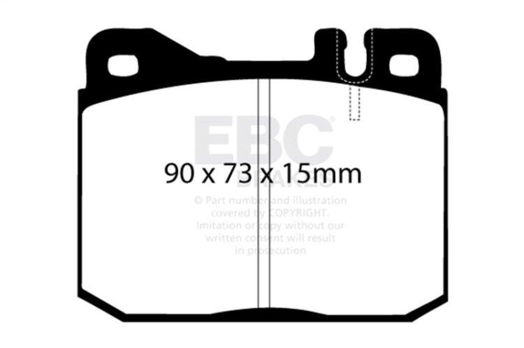 (image for) EBC 76-79 Mercedes-Benz 230 Ultimax2 Front Brake Pads