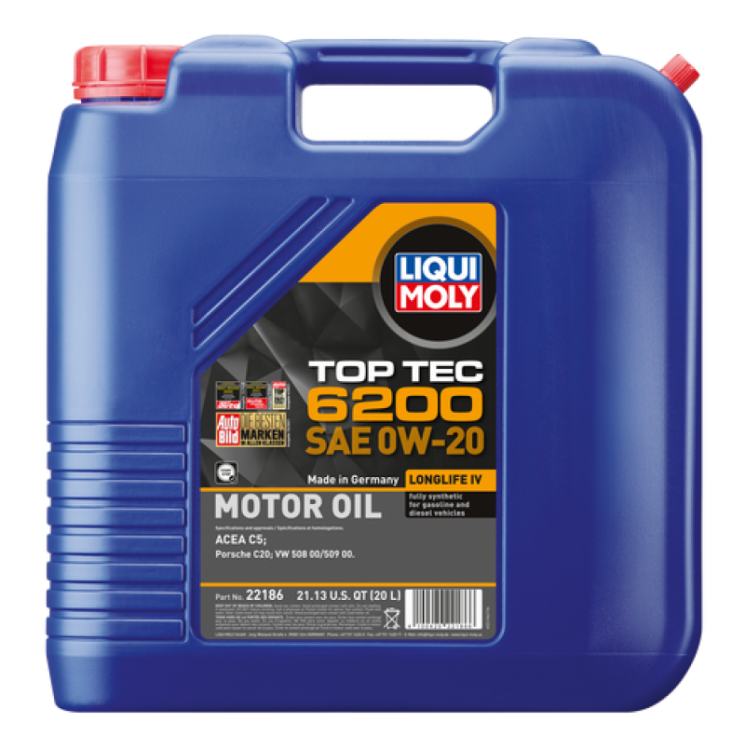 (image for) LIQUI MOLY 20L Top Tec 6200 Motor Oil SAE 0W20
