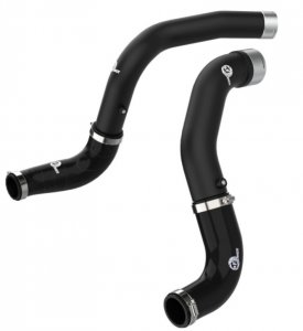 (image for) aFe BladeRunner Black 3in Intercooler Hot & Cold Side Pipe Kit 20-21 Jeep Wrangler V6-3.0L (td)