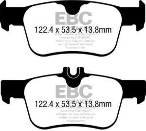 (image for) EBC 17-21 Honda Civic Type-R 2.0T Bluestuff Rear Brake Pads