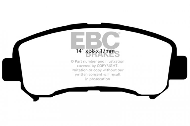 (image for) EBC 14+ Nissan Juke 1.6 Turbo Nismo RS Ultimax2 Front Brake Pads
