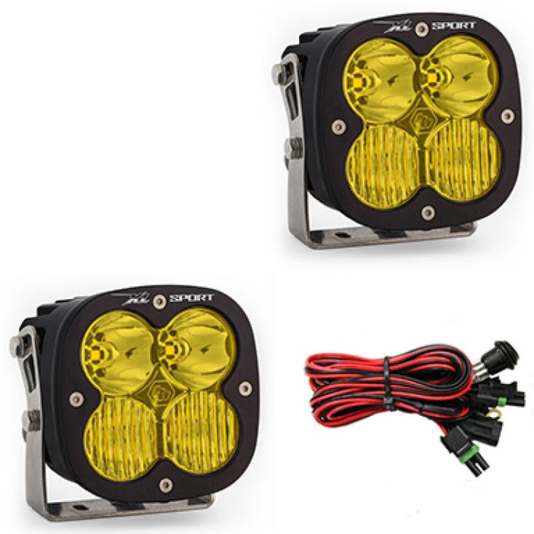 (image for) Baja Designs XL Sport Series Driving Combo Pattern Pair LED Light Pods - Amber