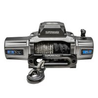 (image for) Superwinch 12000 LBS 12V DC 3/8in x 80ft Synthetic Rope SX 12000SR Winch - Graphite