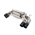 Dinan 16-18 BMW M2 (F87) Free Flow Axleback Exhaust System - Black Tips (image for) Dinan 16-18 BMW M2 (F87) Free Flow Axleback Exhaust System - Black Tips