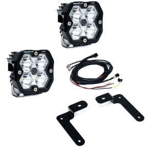 (image for) Baja Designs 18-25 Jeep JL/JT Squadron Pro 2.0 A-Pillar Kit (Spot) - Clear