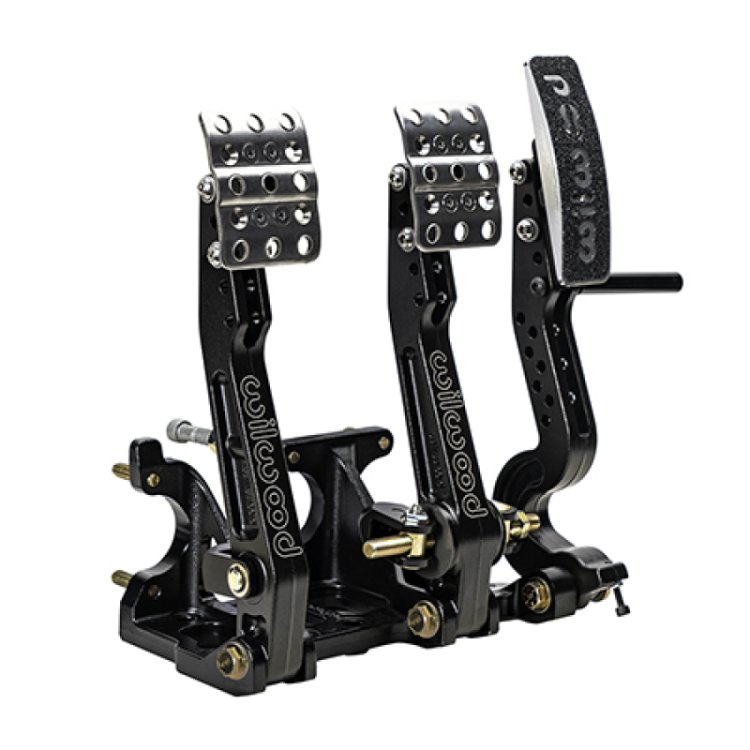 (image for) Wilwood Adjustable Balance Bar Brake, Clutch, Throttle - Floor Mount - 4.75-5.75:1