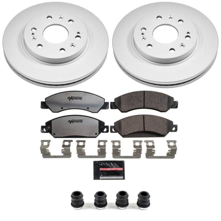 (image for) Power Stop 07-08 Cadillac Escalade Front Z36 Coated Truck & Tow Brake Kit