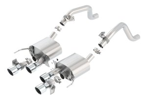 (image for) Borla 14-15 Chevy Corvette C7 6.2L RWD w/AFM &NPP S-Type Dual Round Rolled Center Rear Exit Exhaust