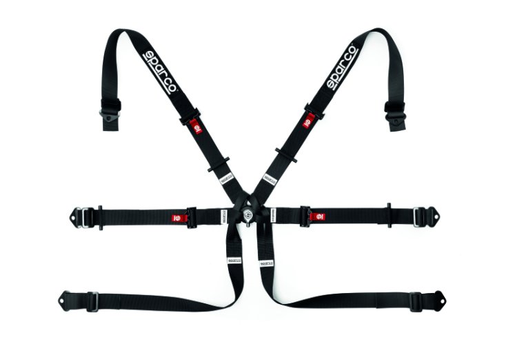 (image for) Sparco BELT 6 PNT 2in FORMULA BLK