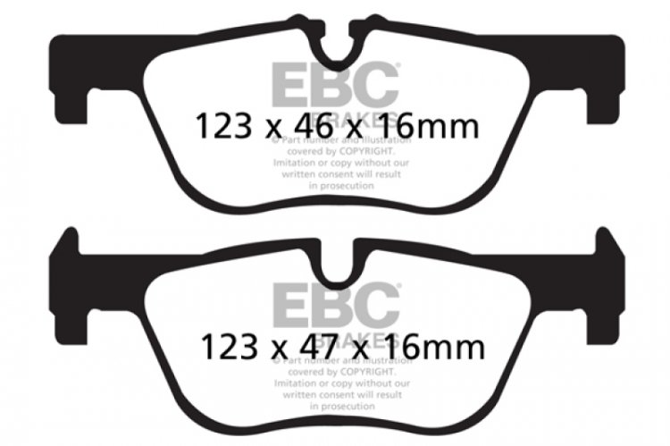 (image for) EBC 14+ BMW 228 Coupe 2.0 Turbo ATE calipers Redstuff Rear Brake Pads
