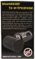 (image for) AEM Dryflow Conical Air Filter 2.75in Flange ID / 6in Base OD / 5.125in Top OD / 9.125in Height
