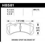 (image for) Hawk 09 Nissan GT-R R35 Brembo DTC-70 Race Front Brake Pads