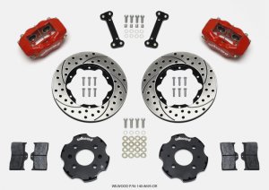 (image for) Wilwood Forged Dynalite Front Hat Kit 11.00in Drilled Red Integra/Civic w/Fac.240mm Rtr