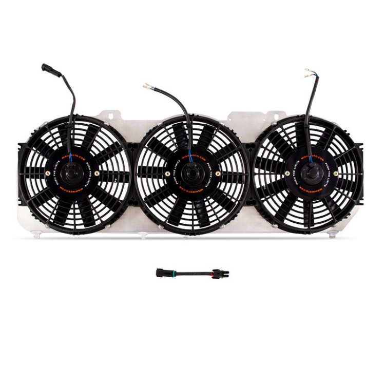 (image for) Mishimoto 89-01 Jeep Cherokee XJ 4.0L Performance Aluminum Fan Shroud w/ Controller