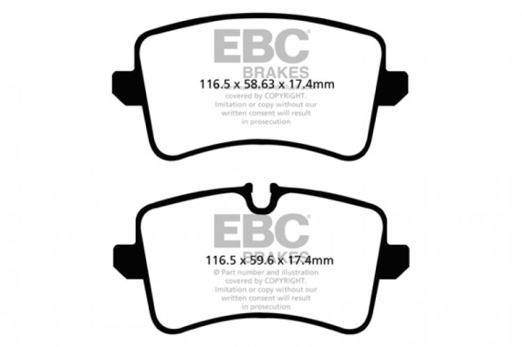 (image for) EBC 11 Audi A6 2.0 Turbo Redstuff Rear Brake Pads