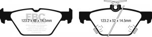 (image for) EBC 15-17 Subaru Legacy 2.5L/3.6L Ultimax Rear Brake Pads