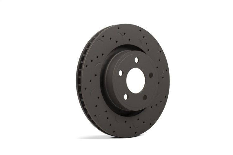 (image for) Hawk Talon 2007 Audi Q7 Iron Disc Drilled and Slotted Rear Brake Rotor Set