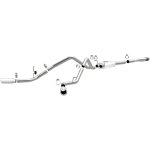 (image for) Magnaflow 14 Chev Silverado V8 5.3L CC/EC Cab Dual Split Behind Rear Tires Exit SS Cat Back Perf Exh