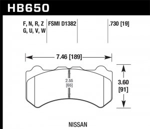 (image for) Hawk 09-11 Nissan GT-R HP+ Street Front Brake Pads