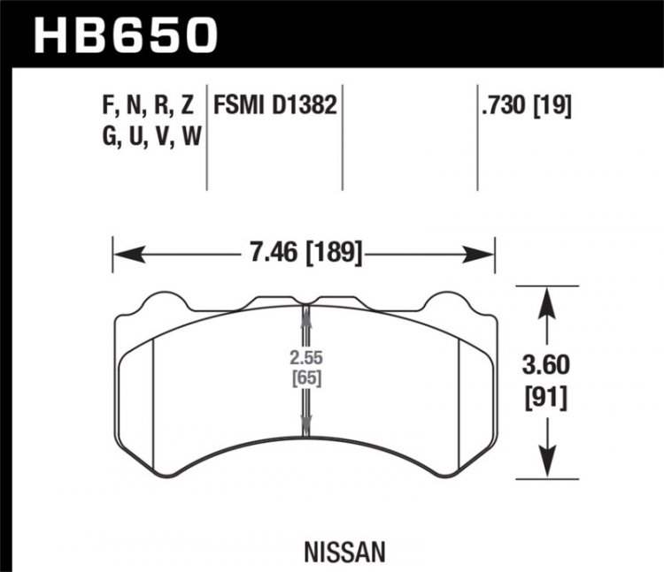 (image for) Hawk 09-11 Nissan GT-R HP+ Street Front Brake Pads