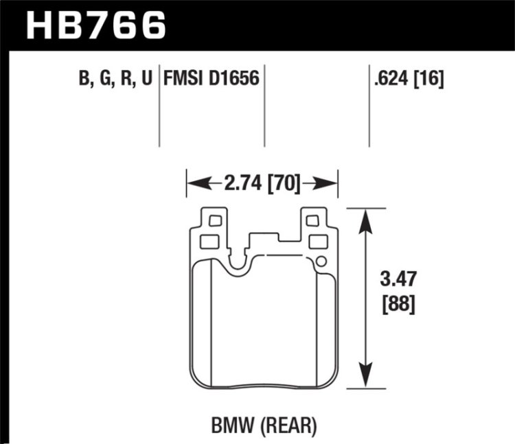 (image for) Hawk BMW DTC-60 Race Rear Brake Pads
