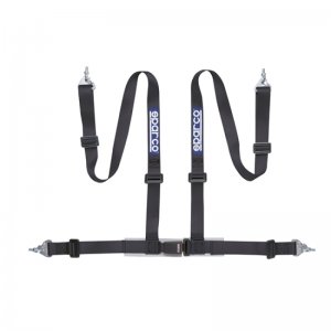 (image for) Sparco Belt 2 Inch Black 4Pt Snap-In