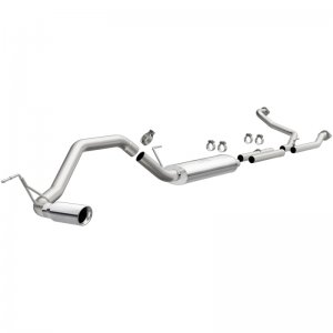 (image for) MagnaFlow CatBack 07-15 Nissan Titan V8 LGAS/LFLEX Single MF Polished Stainless Exhaust