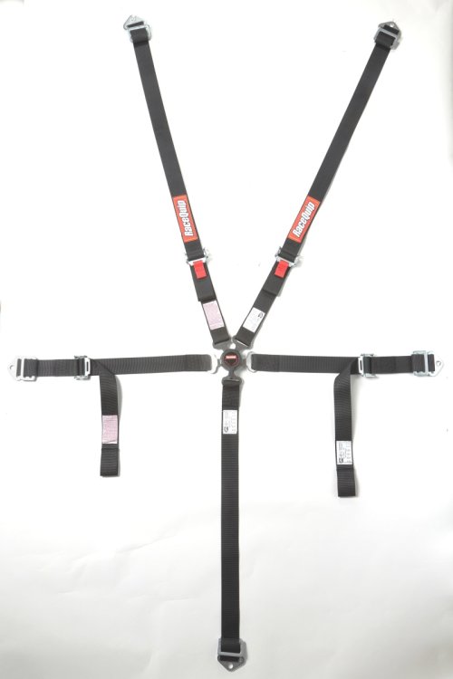 (image for) RaceQuip Black JR. CAMLOCK 5pt Seat Belt