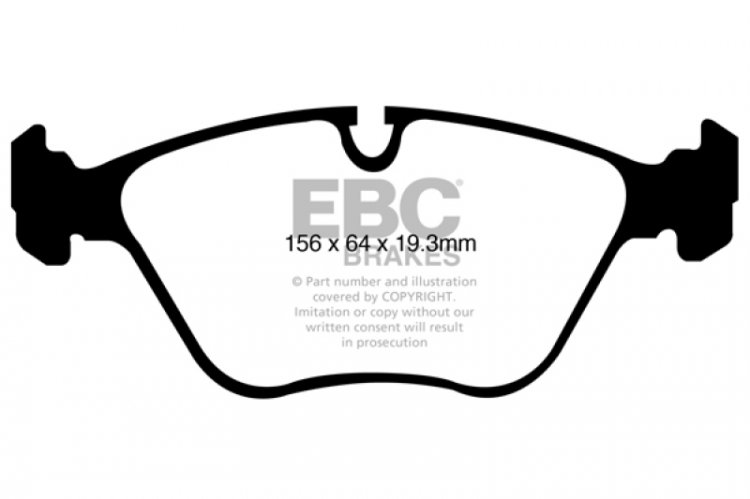 (image for) EBC 10-14 BMW X5 4.4 Twin Turbo (50) Yellowstuff Front Brake Pads