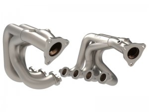 (image for) aFe Twisted 304SS Header 2020 Chevy Corvette (C8) 6.2L V8 - Titanium Ceramic Coated