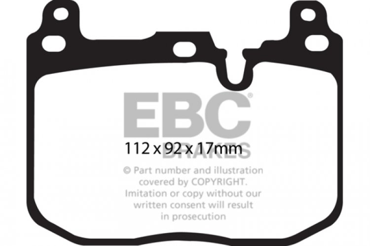 (image for) EBC 14+ BMW i8 1.5 Turbo/Electric Yellowstuff Front Brake Pads