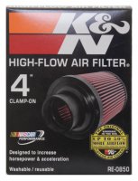 (image for) K&N Universal Air Filter (4in. Flange / 6in. Base OD / 4-5/8in. Top OD / 6in. Height)