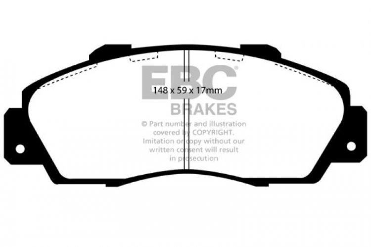 (image for) EBC 97 Acura CL 3.0 Greenstuff Front Brake Pads