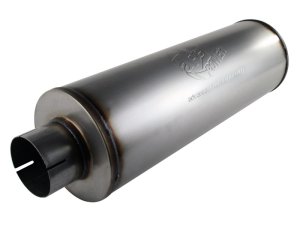 (image for) aFe MACHForce XP Exhausts Mufflers SS-409 EXH Muffler 4 ID In/Out 8 Dia