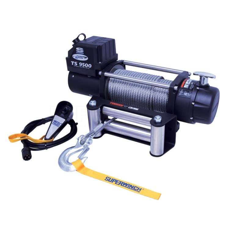 (image for) Superwinch 9500 LBS 12V DC 11/32in x 95ft Steel Rope Tiger Shark 9500 Winch