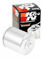 (image for) K&N Harley Davidson / Buell 3in OD x 4.063in H Chrome Oil Filter